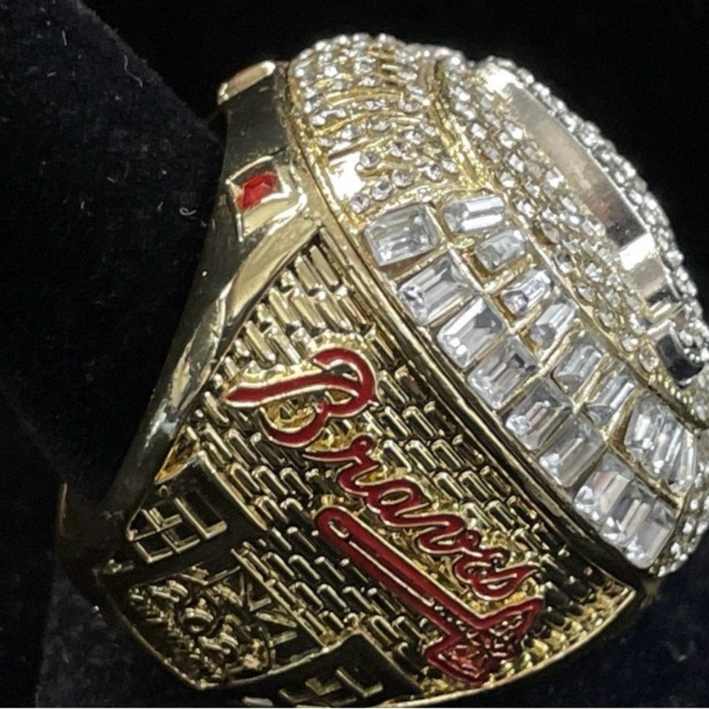 Atlanta Braves Replica Gold and Silver World Series 2021 Championship Ring 11 - Picture 9 of 11